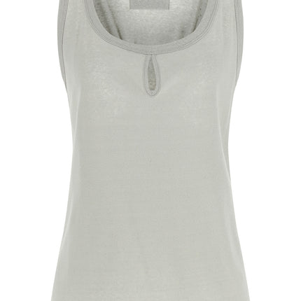 Victoria Beckham Gray Cotton Tank Tops