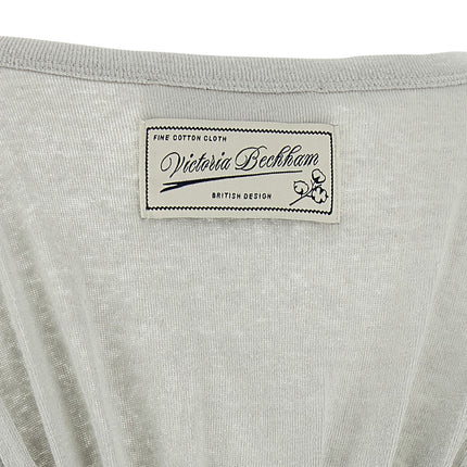 Victoria Beckham Gray Cotton Tank Tops