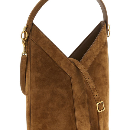 Saint Laurent Brown Calfskin Shoulder Bag
