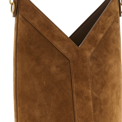 Saint Laurent Brown Calfskin Shoulder Bag