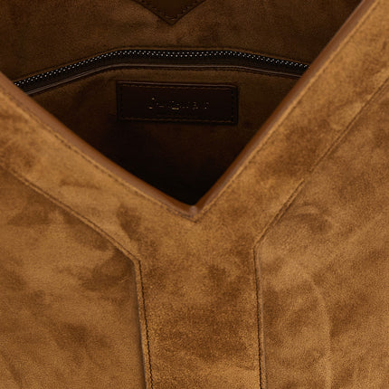 Saint Laurent Brown Calfskin Shoulder Bag