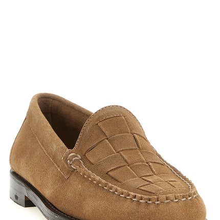 G.H. BASS Beige Cowhide Slip-On Loafers