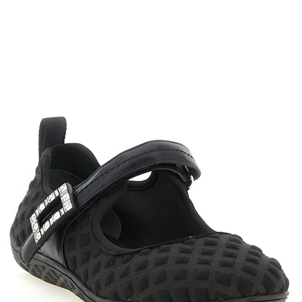Roger Vivier Black Polyamide Ballet Flats