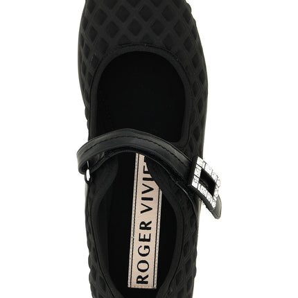 Roger Vivier Black Polyamide Ballet Flats
