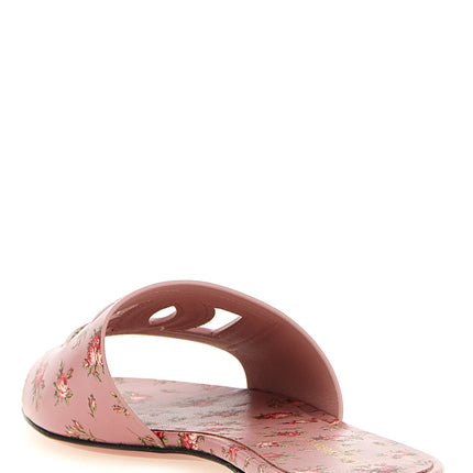 Dolce & Gabbana Multicolor Calfskin Slides