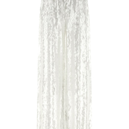 Norma Kamali White Nylon Casual Pants