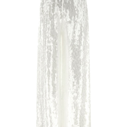 Norma Kamali White Nylon Casual Pants