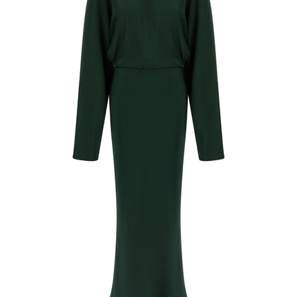 Norma Kamali Bicolor Polyester Long Dress
