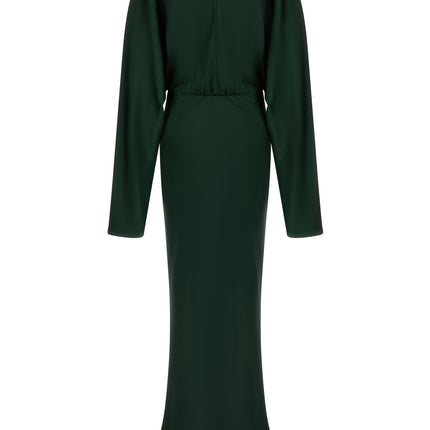 Norma Kamali Bicolor Polyester Long Dress