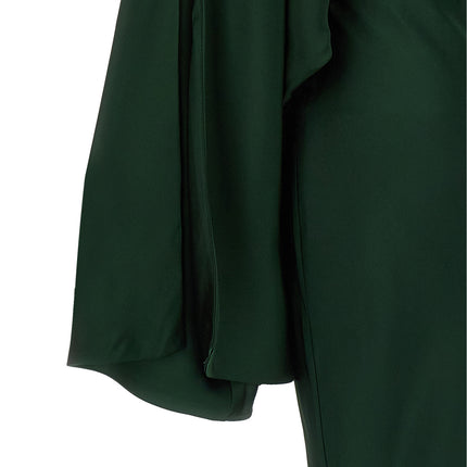 Norma Kamali Bicolor Polyester Long Dress