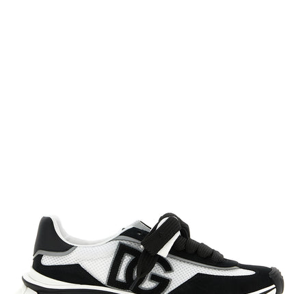 Dolce & Gabbana Bicolor Polyester Athletic Sneakers