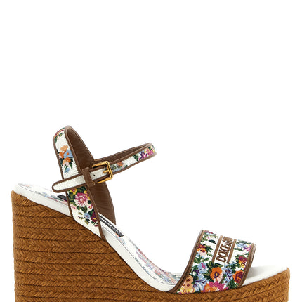 Dolce & Gabbana Multicolor Polyamide Wedge Sandals