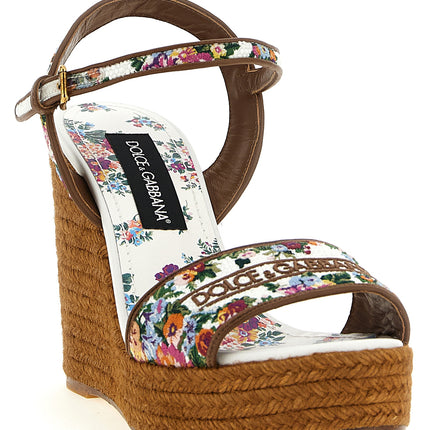 Dolce & Gabbana Multicolor Polyamide Wedge Sandals