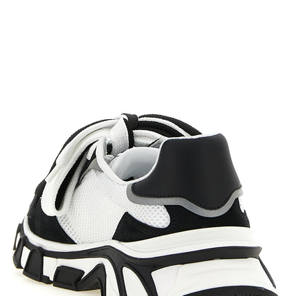 Dolce & Gabbana Bicolor Polyester Athletic Sneakers