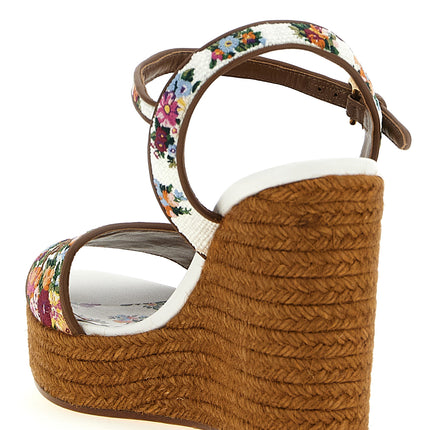 Dolce & Gabbana Multicolor Polyamide Wedge Sandals