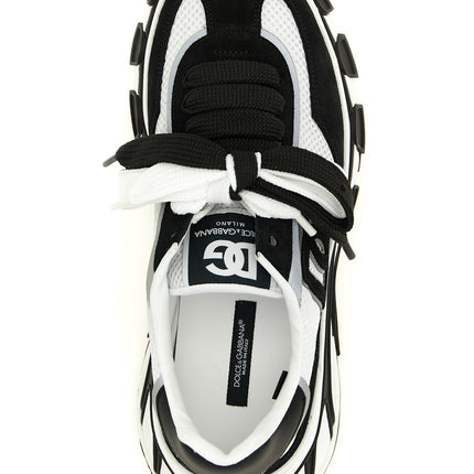 Dolce & Gabbana Bicolor Polyester Athletic Sneakers