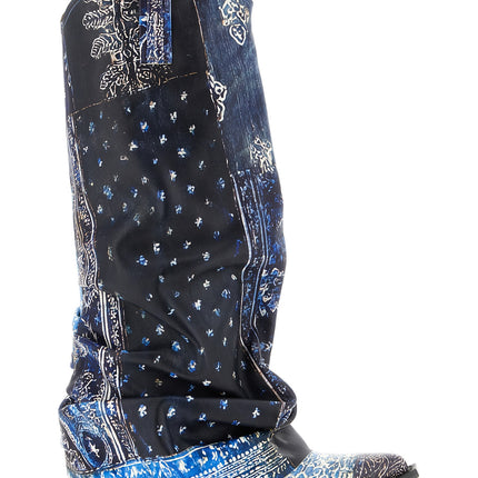 R13 Blue Leather Chelsea Boots