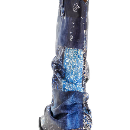 R13 Blue Leather Chelsea Boots