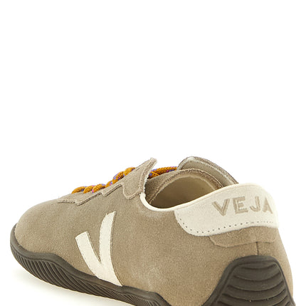 Veja Gray Calfskin Sneakers