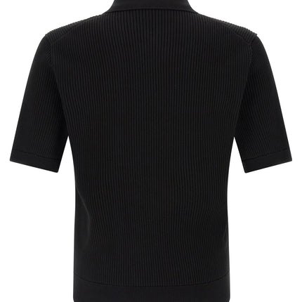 Dolce & Gabbana Black Cotton Polo Shirt