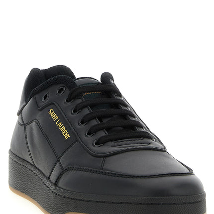 Saint Laurent Black Calfskin Low Top Sneakers