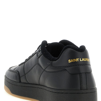 Saint Laurent Black Calfskin Low Top Sneakers