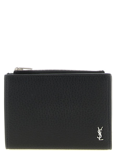 Saint Laurent Black Calfskin Wallet Saint Laurent