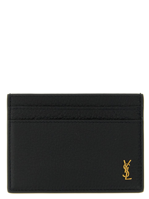 Saint Laurent Black Calfskin Cardholder Saint Laurent
