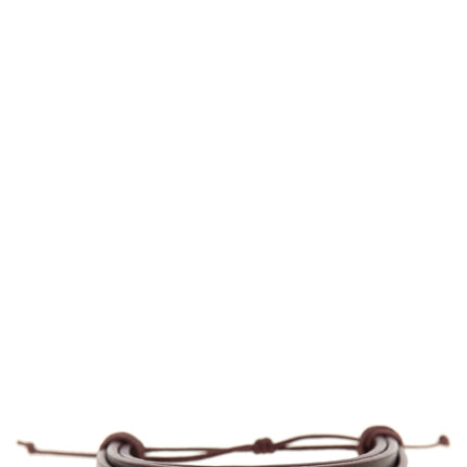 Saint Laurent Bordeaux Lamb Leather Bracelet