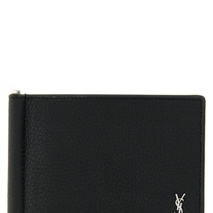 Saint Laurent Black Calfskin Money Clip