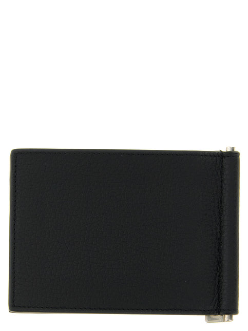 Saint Laurent Black Calfskin Money Clip Saint Laurent