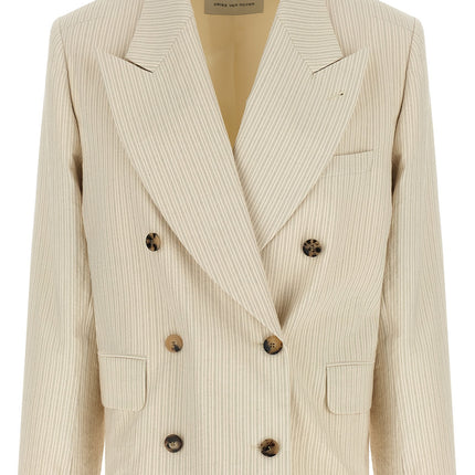 Dries Van Noten Beige Cotton Blazer Dries Van Noten