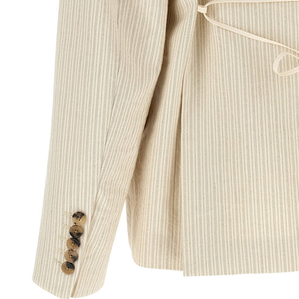 Dries Van Noten Beige Cotton Blazer Dries Van Noten