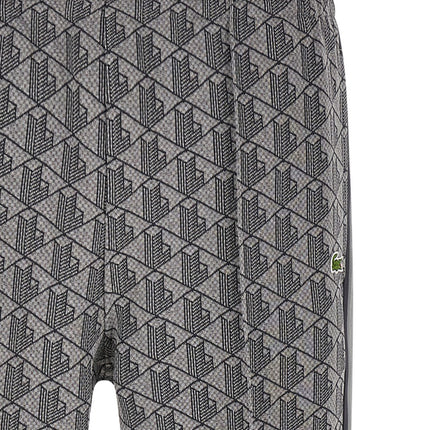 Lacoste Gray Polyester Joggers (Workout Pants) Lacoste