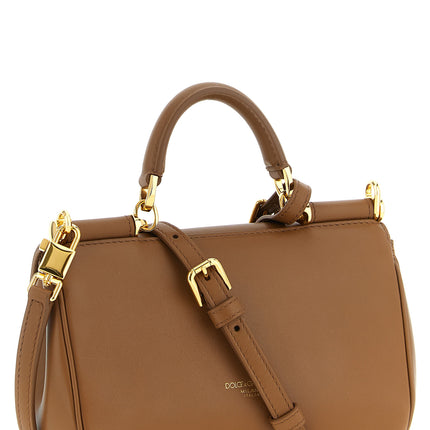 Dolce & Gabbana Brown Calfskin Handbag Dolce & Gabbana
