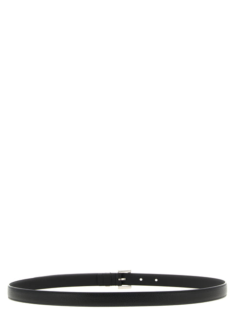 Saint Laurent Black Calfskin Regular Belt Saint Laurent