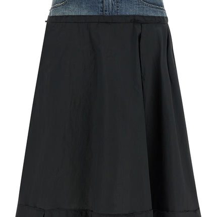 Maison Margiela Multicolor Polyester Midi Skirt Maison Margiela