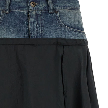 Maison Margiela Multicolor Polyester Midi Skirt Maison Margiela