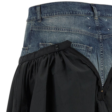 Maison Margiela Multicolor Polyester Midi Skirt Maison Margiela