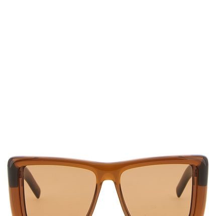 Saint Laurent Brown Acetate Sunglasses
