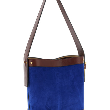 Versace Blue Calfskin Shoulder Bag