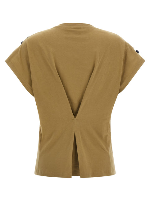 NUDE Brown Cotton T-Shirt