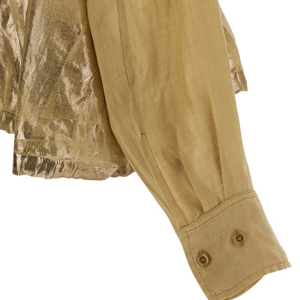 NUDE Brown Tencel Blouse
