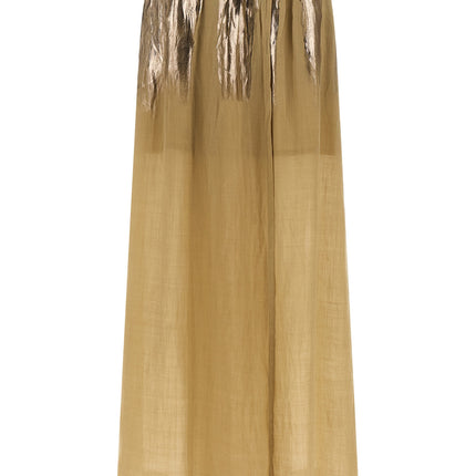NUDE Brown Tencel Mini Skirt