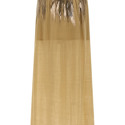 NUDE Brown Tencel Mini Skirt