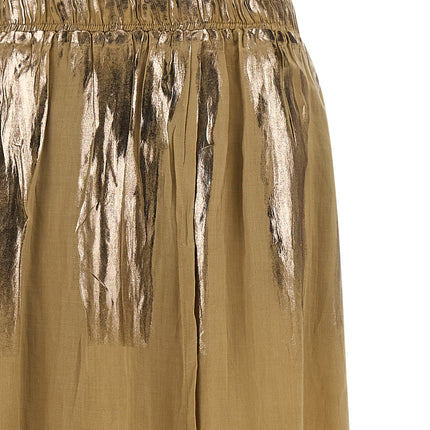 NUDE Brown Tencel Mini Skirt