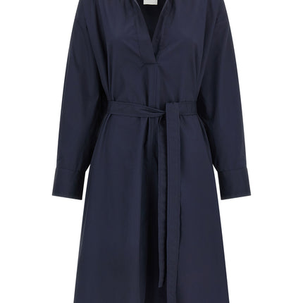 NUDE Blue Cotton Midi Dress NUDE