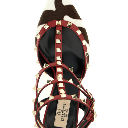 Valentino Garavani Multicolor Calfskin Mid Heel Pumps Valentino Garavani