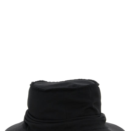 Yohji Yamamoto Black Wool Bucket Hat Yohji Yamamoto