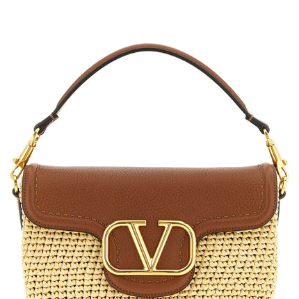 Valentino Garavani Brown Viscose Shoulder Bag Valentino Garavani
